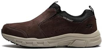 Skechers Oak Canyon, Zapatillas Hombre, Chocolate Suede Black Trim, 43 EU