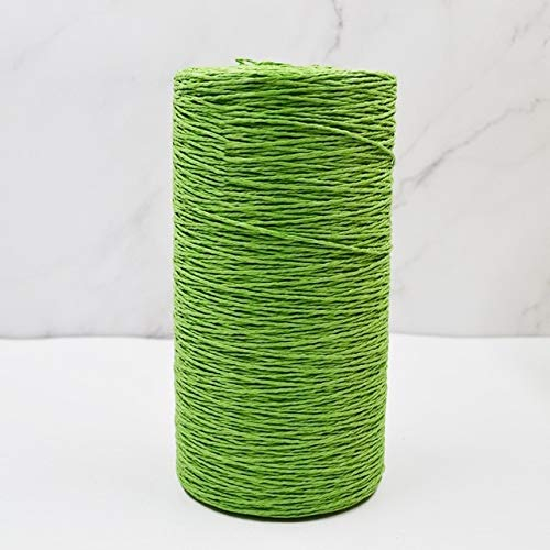 Linka 500 g/Hilo de Lana de Verano para Cesta de Sombrero de Paja Hilo de Paja de Rafia teñido Hilo de Ganchillo para Manualidades