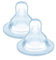 MAM Set of 2 X Size Teats Extra Fast Flow for Baby Feeding, SkinSoft Silicone, 6+ Months