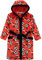 Harry Bear Football Dressing Gown, Boys Dressing Gown, Cosy Boys Bathrobes, Red 5-6 Years