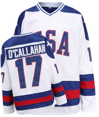 Youth Hockey Jersey of USA 1980 Olympic Team Jerseys #17 Jack O'Callahan Stitched Letters and Numbers White S-L