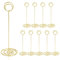 HomWanna Table Number Holders 10Pcs - 8.75 inch Place Card Holder Tall Table Number Stands for Wedding Party Graduation Reception Restaurant Home Centerpiece Decorations Office Memo (Gold)
