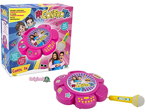Giochi Preziosi Canta Tu Me Contro Te - Macchina Karaoke Portatile 2022 con Canzoni Originali e Adesivi Personalizzabili per Bambini