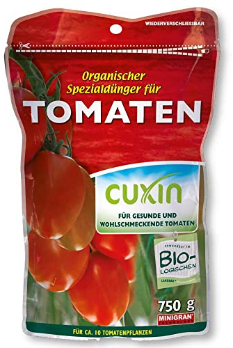 CUXIN DCM Spezialdünger für Tomaten - Tomatendünger - Mit MINIGRAN® TECHNOLOGY - Dünger für Tomaten - Bio - organischer Dünger - 750g