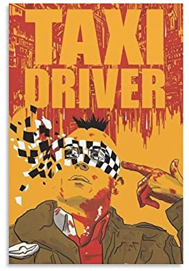 Filmposter Taxi Driver Action Comedy, 3 Poster, coole Kunstwerke, Malerei, Wandkunst, Leinwand, zum Aufhängen, Heimdekoration, Poster, Geschenkidee, 30 x 45 cm