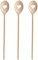 Balna 3 Stück Kochlöffel Herz Holzkochlöffel Set 30 cm, Holz Geschenk für Hochzeit Geburtstag, Löffel Herzform Küchenhelfer gelasert Buchenholz Hartholz für Pfannen, Töpfe und Basteln
