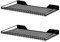 Wallmaster Scaffale da parete per garage, confezione da 2 pezzi, 60 x 30 cm, montaggio a parete, in metallo, resistente, per garage, ufficio, cantina e kithcen, carico massimo 29,5 kg (nero)