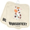 Mr. & Mrs. Panda Personalisierte Topflappen Kuh - Personalisierte Geschenke, Namensaufdruck, Träume, Milchkuh, Landwirtin, Topflappen personalisiert,
