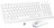 PINKCAT Tastiera e Mouse Wireless, Bluetooth e 2.4 G Tastiera e Mouse, Batteria Ricaricabile Design Ergonomico Set tastiera e mouse per PC/Tablet/Windows, iOS, Mac OS - Bianca