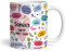 Colourful Doodle A Cup Of Self Love Positive Affirmations Gift Personalised Mug Confidence| Personalised Birthday Mug | Personalised Mug | Cup | Daily Positive Affirmations| Birthday | Christmas