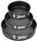 Zenker 9923450 Lot de 3 moules à charnière ronds, moule rond, moule à manqué, moules à gâteaux, moules à pâtisserie, moule a manqué, moule gateau rond, Acier, 20 cm 24 cm et 28 cm