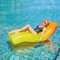 Aufblasbares Pool-Spielzeug in Orange | Robustes Material | Stabil & Einzigartig | Luftmatratze Wasser für Erwachsene