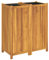vidaXL Fioriera Giardino con Rivestimento 84x42x100 cm Massello Acacia