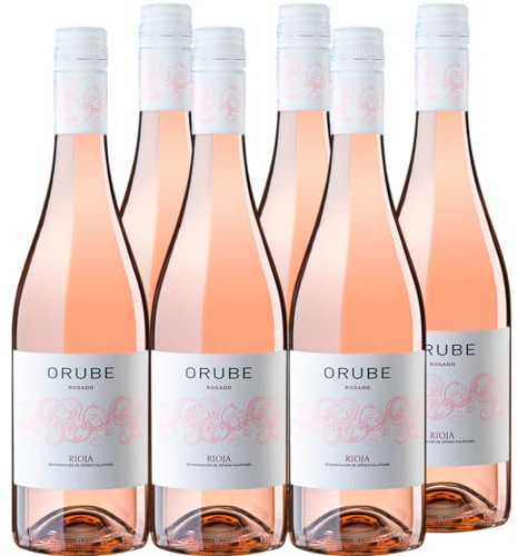 Orube Rosado (6 x 0,75 l) - trockener Roséwein aus Spanien, blumig, erfrischend, Cuvée aus Garnacha und Tempranillo