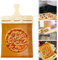 KOMUNJ Sliding Pizza per pizza scorrevole, con rivestimento antiaderente e manico, che trasferisce perfettamente la pizza, pala per pizza scorrevole con foro per appenderla (39 x 28 cm)