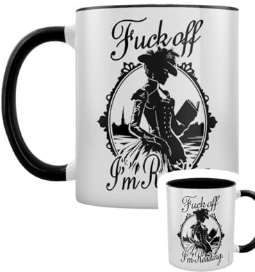Grindstore Fuck Off I'm Reading Black Inner 2-Tone Mug