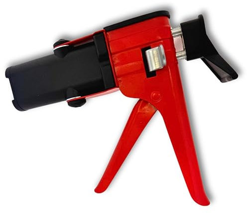 Pistola erogatrice metallica e rinforzata, pistola per colla epossidica A/B, pistola per erogazione miscela.