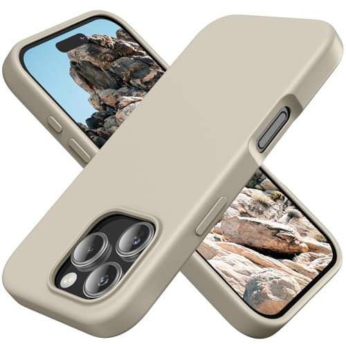 TAXXOE Silicone Case Compatible with iPhone 16 Pro Case Soft Ultra Slim Protective Shockproof Liquid Silicone Phone Case,Anti-Scratch Microfiber Lining, 6.3 Gray