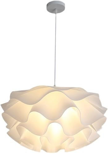 Sedtonmu Hängelampe Schlafzimmer Moderne Nordischer Stil Pendelleuchte Blumen Pendellampe Mit Acryl Lampenschirm Für Schlafzimmer Wohnzimmer Balkon Esszimmer Kinderzimmer,50cm