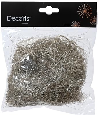 Kaemingk Lametta Engelshaar glatt 20g Kunststoff Feenhaar - Christbaumschmuck Weihnachtsdekoration - feines Füllmaterial für Verpackungen von Geschenken - Perle