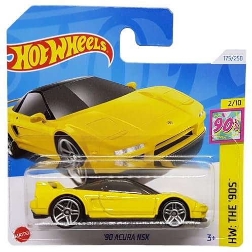 Hot Wheels - ´90 Acura NSX - HW: The 90´s 2/10 - HTB04 - Short Card - Amarillo - Mattel 2024 – 1:64