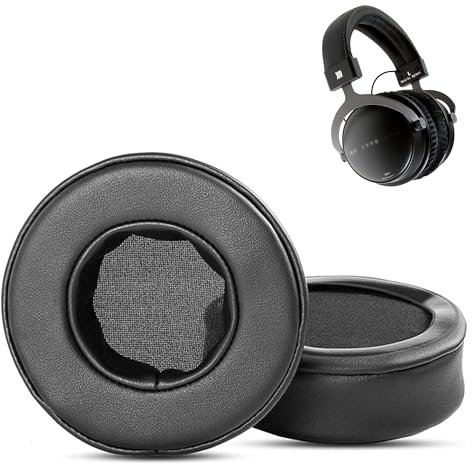 XRHTONG DT1990 Ersatz-Ohrpolster für Beyerdynamic DT 1990 PRO, DT 1770 PRO, DT1990, DT1770 MMX300 – Weiche & Langlebige Kissen aus Proteinleder & Memory-Schaum
