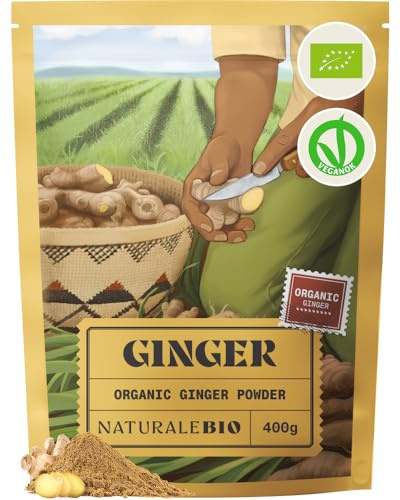 NaturaleBio Bio-Ingwerpulver, ohne Zusatzstoffe