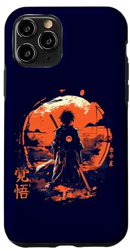 Japanese Anime Samurai Aesthetic in vaporwave harajuku style Case for iPhone 11 Pro