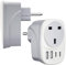 UK to European Plug Adapter, EU USB & USB C Travel Adaptor for Germany,France,Turkey,Spain,Greece,Poland,Egypt,Portugal,Crotia,Iceland, 5 in 1 UK to Europe Power Plugs with 2 USB & 2 USBC Ports1