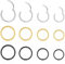 Zoruam 12 Stück 18g Nasenring Silber Nasenpiercing Ring, Septum Piercing Ohr Nase Ring, 8mm/10mm/12mm/14mm, für Lippenpiercing Ring, Augenbrauen, Knorpelohrringe Nasenring Dünn (Gemischte Farben)