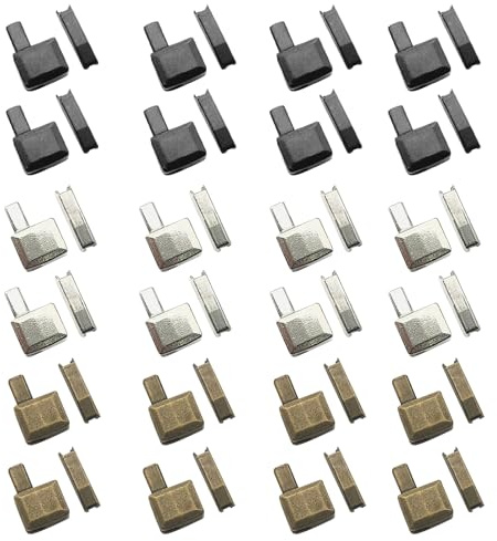 48 Pièces Réparation de Fermetures Éclair de Rechange en Métal, Curseurs de Remplacement pour Couture et Bricolage, 4 Tailles (#3, #5, #8, #10) pour Vêtements et Sacs, Disponible en Trois Couleurs