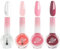 Pink Nail Polish Set, 4 Colors Nude Pink Red White Nail Varnish Set, Non-Toxic Natural Nail Polish for Women Girls, Quick Dry & Long Lasting Varnish Kit No Need UV Nail Paint for DIY Nail Art