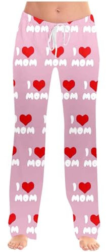 Generisch Pantaloni casual alla moda per bambini, design con immagine a vita alta, originalità, compatibili con abbigliamento da motociclista, pantaloni da donna, Colore: rosa., 5 anni