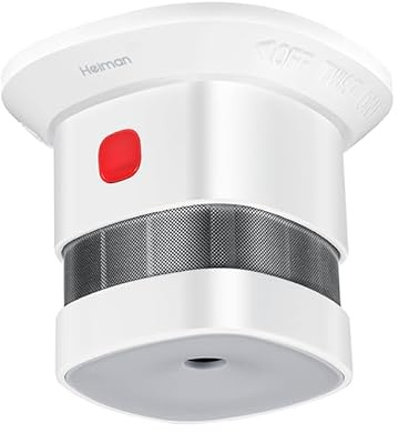 Détecteur de fumée mat compatible avec Home Assistant, SmartThings et Apple Home Integration, HS1SA-M de Heiman