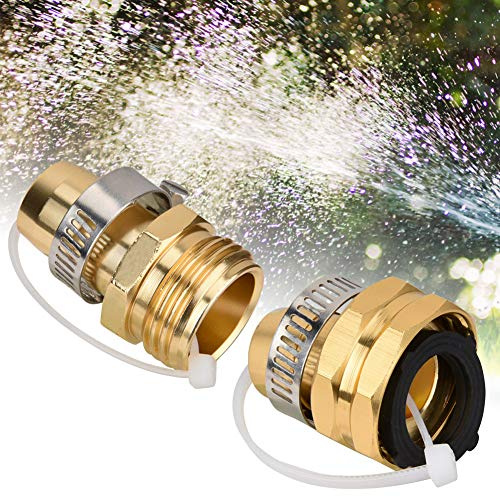 Ejoyous Raccord de Tuyau d'arrosage, Connecteurs de Tuyau, Connecteurs Femelles en Aluminium Faciles à Installer, Raccords à Connexion Rapide pour d'arrosage pour le Jardinage