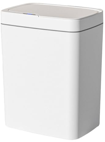 Soptunna, 11/13L Smart Sensor Papperskorgen Sovrum Kök Sopbehållare Auto Motion Badrum Toalettsoptunna Beröringsfritt Skräp för badrum(Charge-white-gold-)