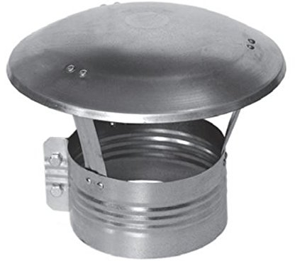 Chapeau de cheminée en acier inoxydable – Chapeau de protection contre la pluie et la neige 150mm