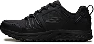 Skechers Escape Plan Baskets Homme Black (Black Leather/mesh/trim Bbk) 41 EU