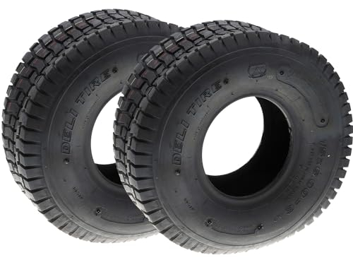 Jardiaffaires Reifen, 4-lagig, 15 x 600-6, Rasentraktor Reifen für Aufsitzmäher