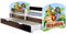 ACMA Kinderbett Jugendbett mit Einer Schublade und Matratze Wenge mit Rausfallschutz Lattenrost II 140x70 160x80 180x80 (02 Animals name, 180x80 + Bettkasten)