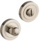 Designer Levers - Bathroom Toilet WC Door -Thumbturn Twist & Release Lock - Brushed Nickel - Screw On Rose - Set