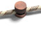 Sarè - Fixation murale, passe-câble en métal pour câble textile - Cuivre satiné