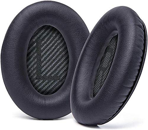 Cushions Ohrpolster Verbesserte Ersatz-Ohrkissen für Bose QC35 & QC35ii (QuietComfort 35) Kopfhörer- Weicheres Leder, luxuriöser Memory-Schaum, zusätzliche Dicke, zusätzliche Haltbarkeit