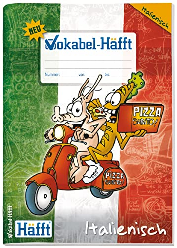Häfft® Vokabelheft Italienisch A5 - mit 2 Spalten und Infos zur Kultur, Grammatik, Landkarte