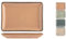 H&H 9000512 Assiette Rectangulaire Pearl, Porcelaine, Multicolore, 13 x 18 cm, Porcelaine