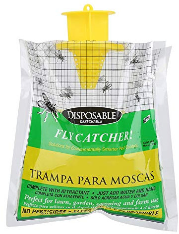 Uadme Piège à Mouches Fly Catcher Piège à Mouches jetable extérieur Bug Hanging Bait Bag Catcher Bag Control Trap for Farms Garden Garbage Areas Orchard