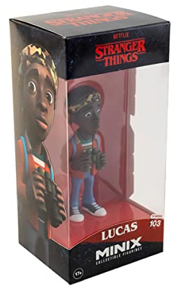 MINIX Collectible Figurines, Figur: Stranger Things – Lucas, 12 cm Sammelfigur, Ab 17+ Jahren, Deutsch