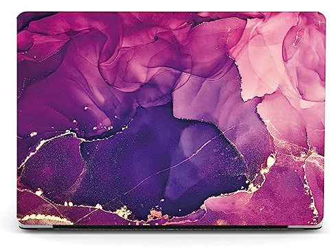 Berkin Arts Kompatibel mit MacBook Pro 16 Zoll Hülle, 2022 2021 Freisetzung A2485 M1 Pro M1 Max/A2780/A2991 Tastaturschutz & Displayschutz Cloisonnismus Lila Mehrfarbig modern