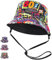 Chapeau bob réversible unisexe avec ficelle, chapeau de pêcheur d'été tendance double face en coton, chapeaux de pêcheur de voyage pour femmes, hommes, garçons et filles, Graffiti, Taille unique