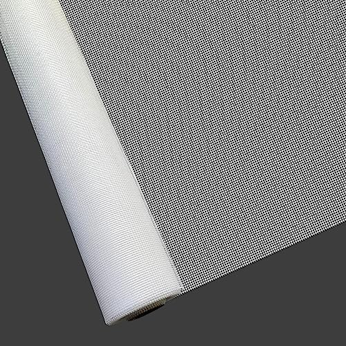 Fliegengitter Gewebe Glasfaser 150x2600cm Insektenschutz Plus Fenster Effektiver Schutz Gegen Mücken und Fliegen Insektenschutzgitter Meterware für Balkontür Dachfenster Weiß